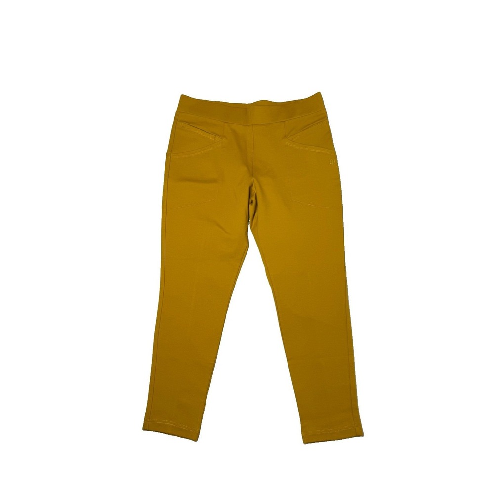 Betabrand‎ Dress Pant Yoga Pants Mustard Yellow Journey Petite Large W1595-HMU